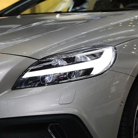 För -Volvo V40 2013-2019 Bil Strålkastarglas Lampskärm Huvudljusskydd