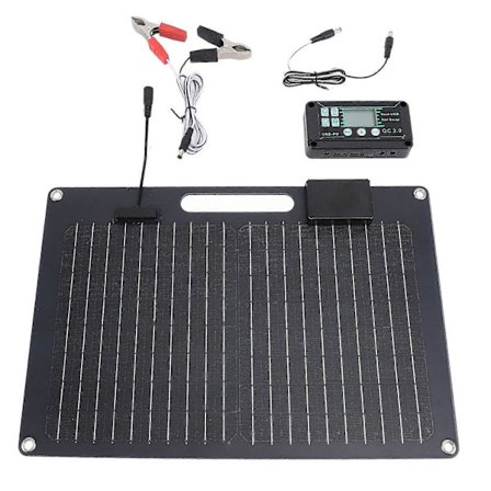 Solpanel Kit Batterioplader Controller 100W Dobbelt Udgang USB Regulator til Bil Mobiltelefon 12V 2