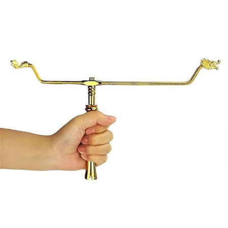 Koppar Slagruta, Solid Koppar och Mässing Drak Sökande Verktyg för att Upptäcka Guld, Vatten