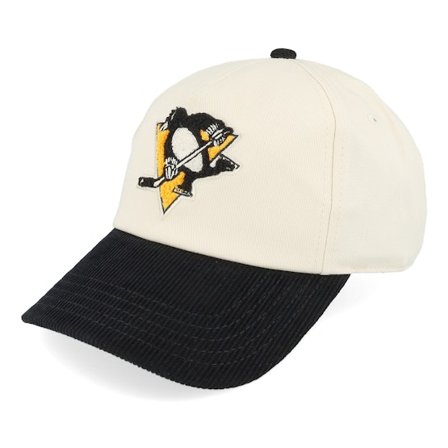 American Needle - NHL White adjustable Caps - Pittsburgh Penguins Burnett Ivory/Black Adjustable @ Hatstore