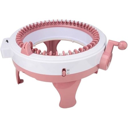 Strikkemaskine, 48 nåle strikkemaskine med rækketæller, smart dobbeltstrikkevæv strikkerundstrikkemaskine, til voksne og børn