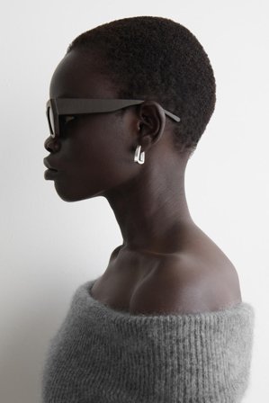 COS Leather Cat-Eye Sunglasses in Brown - Women