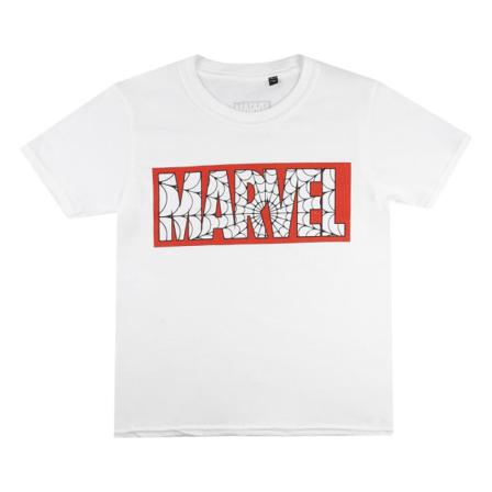Marvel Boys Web T-shirt 9-10 År Vit