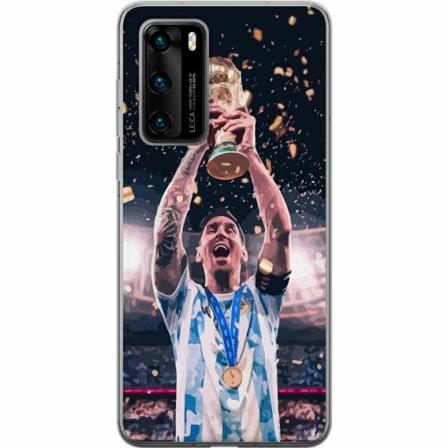 Huawei P40 Genomskinligt Skal Messi