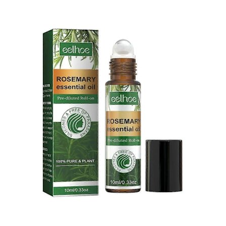 Revitaliserande eterisk rosmarinolja för hårväxt och hårbottenvård - Stärk rötterna, minska håravfall, ge näring och gör håret tjockare, 10 ml med 