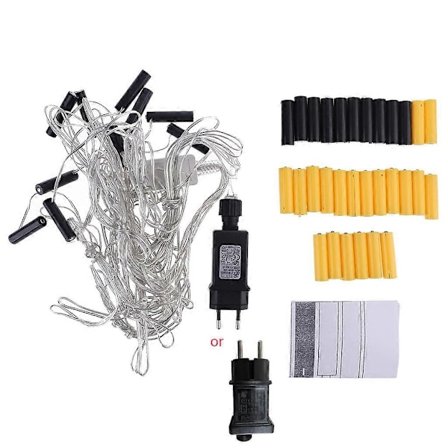 EU-kontakt En for Ti AA AAA Batteri Eliminator Erstatter 2x 3x AA AAA Batterier Strøm Adapter for Radio Elektrisk Leke Høytids LED Lys Lampe og mer