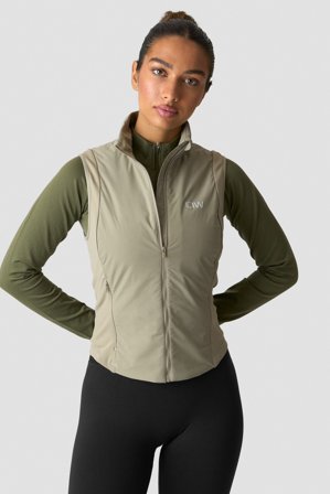 ICANIWILL - Essential Insulated Vest Light Khaki Green - Dames - sportkleding van ICIW