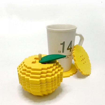 Filtdrikkebrikker - Brikker til drikkevarer Absorberende - Kopmåtter - Beskyt møbler mod varme, pletter, ridser og kondens