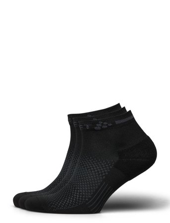 Craft Active Mid Sock 3-Pack - Black - 37-39