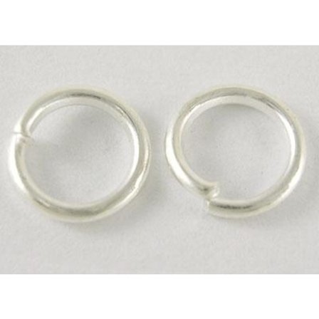 10 gr. (Dryg200 st.) nickelfria silverpläterade motringar Ø 7mm.