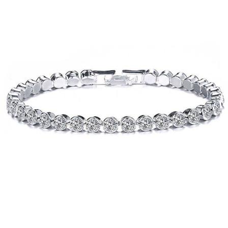 Kristallkedja Armband Romersk Kristall Enkel Dubbad Zirkon Enkelrad Armband Dam Smycken Presenter
