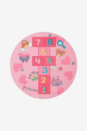 KM Home - Børnetæppe Play - Rosa - Børnegulvtæpper - 120 - Fra Homeroom