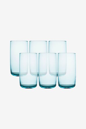 Hermia - Glassæt (6 dele) Liya - Blå - Drikkeglas - Fra Homeroom