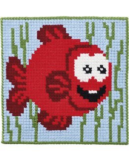 Kirjontapakkaus Stramaljtavla Fisk-Permin