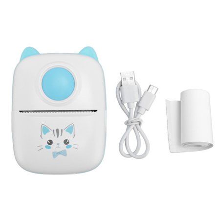 Mini Termisk Skriver 200DPI Klistremerkemaskin Bærbar Bluetooth Foto Skriver for Journal Bilder Notater