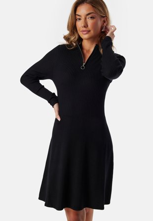 ONLY Onldee Hazel L/S ZIP DRESS NCA Black Klær