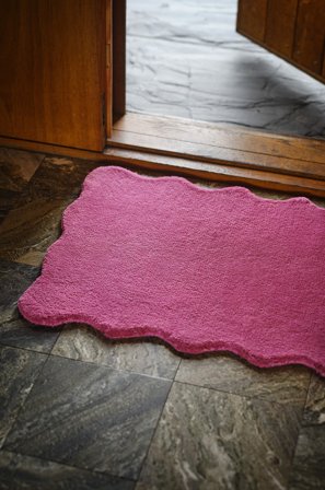 Jotex - Dørmatte i Ull 60x90 Cm Ull rosa VIVI - Kjøp Dørmatter hos Jotex