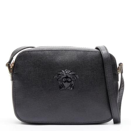 Versace Pre-owned Pre-owned Leather crossbody-Tass , Zwart , Dames , Maat: ONE Size Vintage Tassen