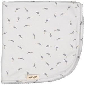 Kids - MarMar Copenhagen Dino Printed Baby Blanket Grey One Size - Textile - One size - Grey