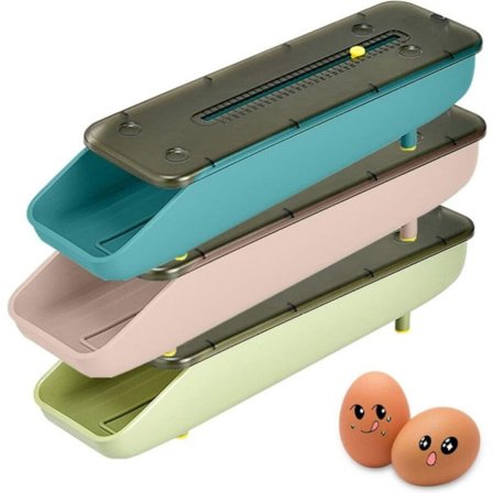 IC Kökskylskåp Plast Automatisk Äggförvaringslåda