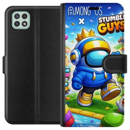 Kompatibelt Plånboksfodral till Samsung Galaxy A22 5G Crowned Space Runner