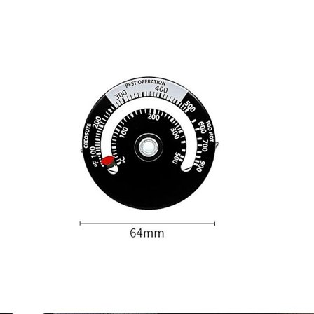 Magnetisk vedspis Eldstad Värmetermometer Termometer DXGHC