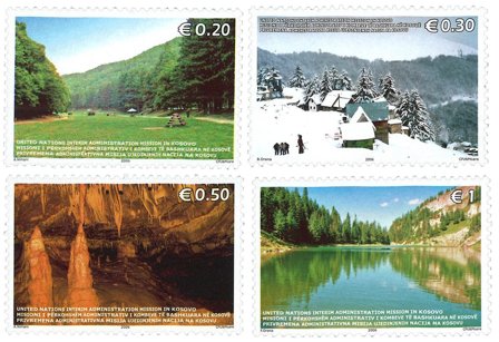 Kosovo - turistattraktioner - Postfrisk sæt 4v