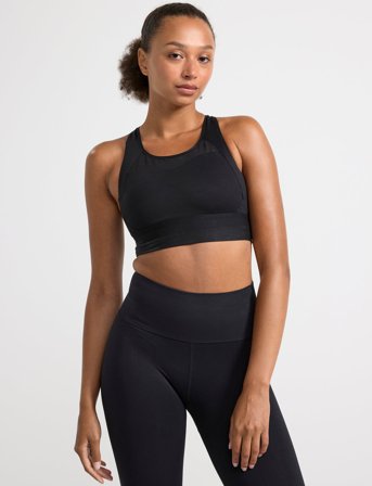 Lindex Sport Bra Melanie Mesh - Black - S