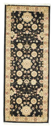 Farahan Ziegler Black Runner Rug Small Oeko-Tex