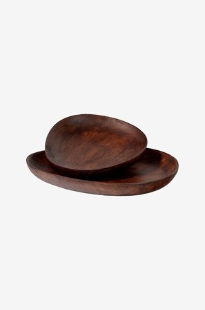WOOOD - Sevran serveringsbakke - sæt med 2 stk. - Brun - Bakker - Fra Homeroom