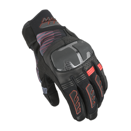 Motorhandschoenen Macna Rime 2.0 Zwart/Rood L