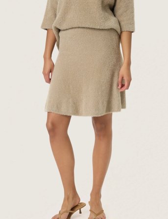 Soaked in Luxury Slodalys Skirt - Beige - S
