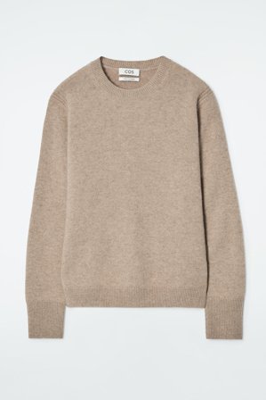 COS Women's Cashmere Jumper in Beige