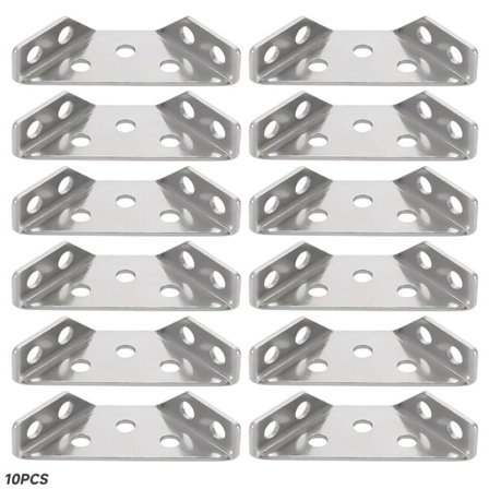 Universell möbelhörnkontakt - vinkelmonteringskontakt Möbeltriangelstödram (10 stycken) 10 st