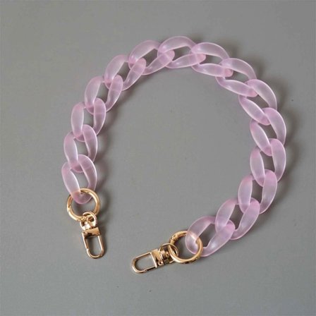Rosa - 1 stycke, 2,5 cm bred, 85 cm lång, akrylkedja för kvinnor