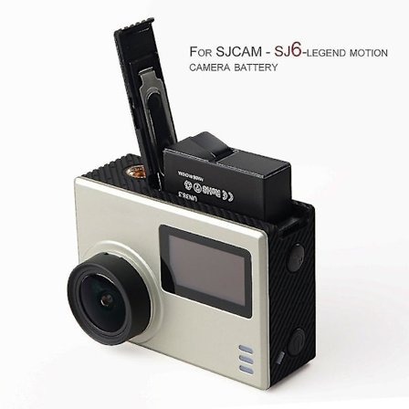 Actionkamera Batterilader med Dobbelt Slots Tilbehør