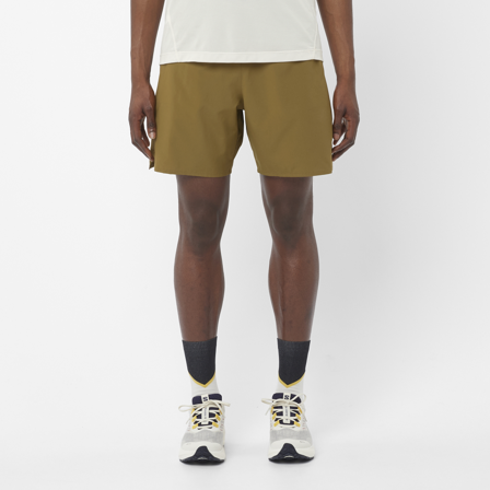 Salomon - Shorts Klær Shkout C No L Shts 7''m - Brilliant Olive