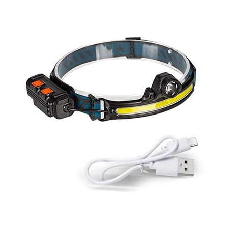 Kraftig genopladelig LED-forlygte, zoom-forlygte med følsom