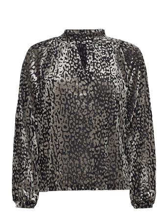 Slkamiko Blouse Ls Silver Soaked In Luxury