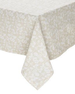 Bordsduk med mönstret De Mina av Carl Larsson 140x280cm Beige - Påsk - Svanefors