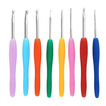 103E 16 Dele Hæklenåle Sæt i Rustfrit Stål