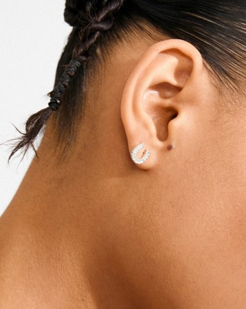 Pilgrim LEANNA good luck crystal earrings Silberfarben Schmuck Mädchen - Kids Brand Store