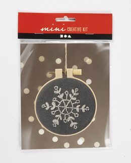 Broderikit Mini Snefnug - Creativ Company