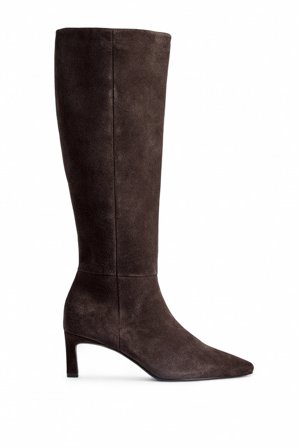 CecilieHaugaardXNaKd Kniehohe Wildlederstiefel - Stiefel - Braun - EU 38