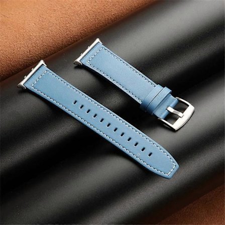 Yhteensopiva Honor Watch 5:n kanssa Aito lehmännahkainen kellonranneke Vaihdettava säädettävä ranneke - Harmaa