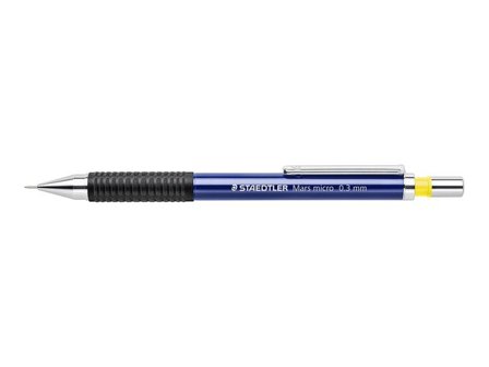 Staedtler Stiftpenna, Mars Micro, 0,3 mm B-stift, pennkropp med greppzon, blå - Lyreco - Kontorsmaterial - Pennor - Stiftpennor