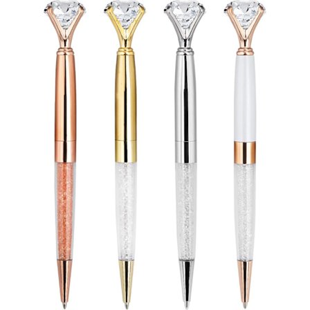 Diamantkulapennor Metallkristallpenna för Skolan Kontorsmaterial