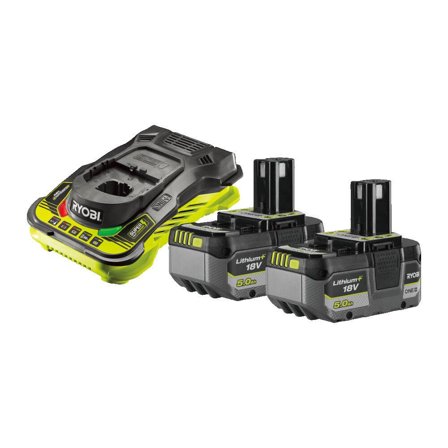 Ryobi RC18150-250X Laddpaket 2 st 18V, 5,0 Ah, Maskintillbehör & förbrukning