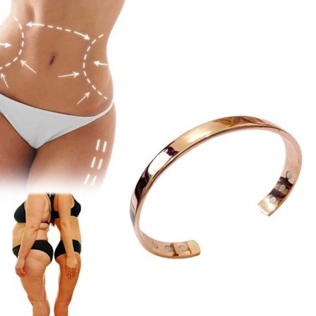 Kobberarmbånd til kvinder Lymfedrænage Magnetisk armbånd Vægttab Slankende Magnetisk armbånd Manchetarmring