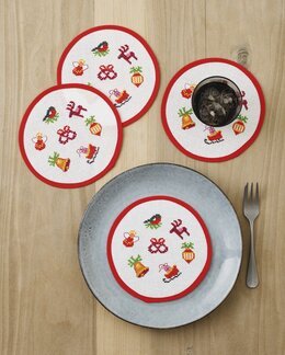 Tellerdekoration Weihnachtskringel 4-er Pack - Permin